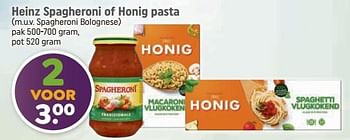 Aanbiedingen Heinz spagheroni of honig pasta - Huismerk - Dagwinkel - Geldig van 04/09/2023 tot 17/09/2023 bij Dagwinkel