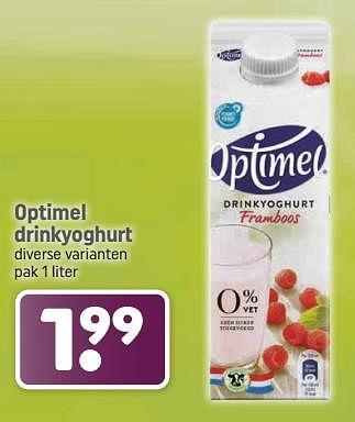 Aanbiedingen Optimel drinkyoghurt - Optimel - Geldig van 04/09/2023 tot 17/09/2023 bij Dagwinkel