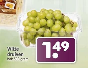 Aanbiedingen Witte druiven - Huismerk - Dagwinkel - Geldig van 04/09/2023 tot 17/09/2023 bij Dagwinkel