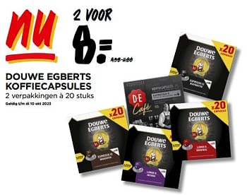 Aanbiedingen Douwe egberts koffiecapsules - Douwe Egberts - Geldig van 13/09/2023 tot 19/09/2023 bij Jumbo Supermarkten