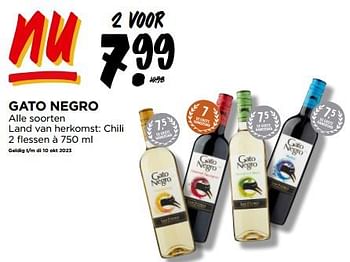 Aanbiedingen Gato negro - Witte wijnen - Geldig van 13/09/2023 tot 19/09/2023 bij Jumbo Supermarkten