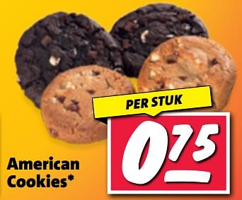 Aanbiedingen American cookies - Huismerk - Nettorama - Geldig van 11/09/2023 tot 17/09/2023 bij Nettorama