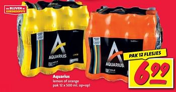 Aanbiedingen Aquarius lemon of orange - Aquarius - Geldig van 11/09/2023 tot 17/09/2023 bij Nettorama