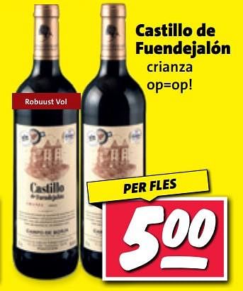 Aanbiedingen Castillo de fuendejalón crianza - Rode wijnen - Geldig van 11/09/2023 tot 17/09/2023 bij Nettorama