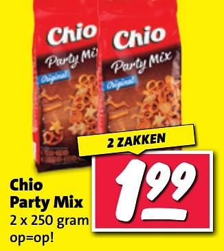 Aanbiedingen Chio party mix - Chio - Geldig van 11/09/2023 tot 17/09/2023 bij Nettorama