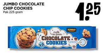 Aanbiedingen Jumbo chocolate chip cookies - Huismerk - Jumbo Supermarkten - Geldig van 13/09/2023 tot 19/09/2023 bij Jumbo Supermarkten