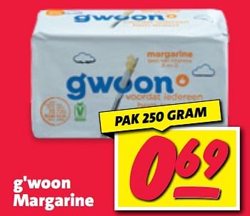Aanbiedingen G`woon margarine - Softtub - Geldig van 11/09/2023 tot 17/09/2023 bij Nettorama