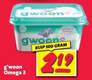 Aanbiedingen G`woon omega 3 - Softtub - Geldig van 11/09/2023 tot 17/09/2023 bij Nettorama
