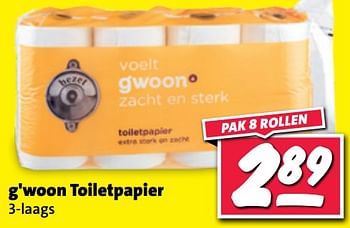 Aanbiedingen G`woon toiletpapier - Softtub - Geldig van 11/09/2023 tot 17/09/2023 bij Nettorama