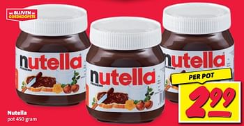 Aanbiedingen Nutella - Nutella - Geldig van 11/09/2023 tot 17/09/2023 bij Nettorama