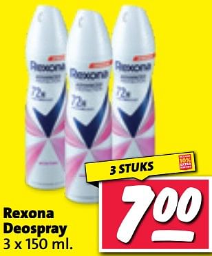 Aanbiedingen Rexona deospray - Rexona - Geldig van 11/09/2023 tot 17/09/2023 bij Nettorama