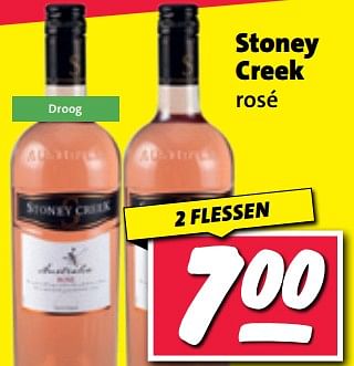 Aanbiedingen Stoney creek rosé - Rosé wijnen - Geldig van 11/09/2023 tot 17/09/2023 bij Nettorama