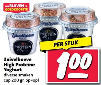 Aanbiedingen Zuivelhoeve high proteïne yoghurt - De Zuivelhoeve - Geldig van 11/09/2023 tot 17/09/2023 bij Nettorama