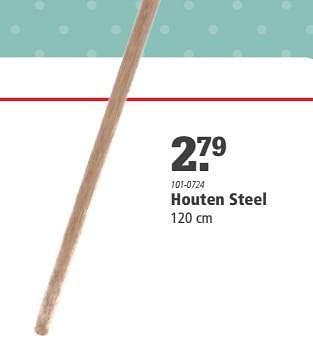 Aanbiedingen Houten steel - Huismerk - Marskramer - Geldig van 04/09/2023 tot 18/09/2023 bij Marskramer