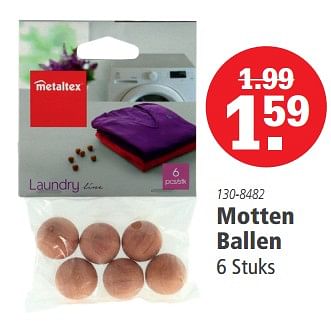 Aanbiedingen Motten ballen - Metaltex - Geldig van 04/09/2023 tot 18/09/2023 bij Marskramer