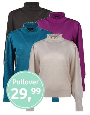 Aanbiedingen Pullover - Huismerk - Jola Mode - Geldig van 11/09/2023 tot 18/09/2023 bij Jola Mode