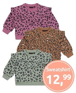 Aanbiedingen Sweatshirt - Huismerk - Jola Mode - Geldig van 11/09/2023 tot 18/09/2023 bij Jola Mode