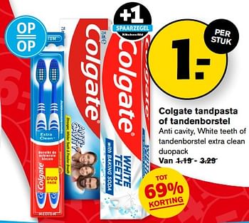 Aanbiedingen Colgate tandpasta of tandenborstel - Colgate - Geldig van 13/09/2023 tot 19/09/2023 bij Hoogvliet