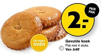 Aanbiedingen Gevulde koek - Huismerk - Hoogvliet - Geldig van 13/09/2023 tot 19/09/2023 bij Hoogvliet