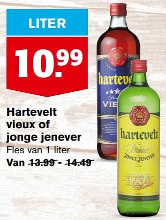 Aanbiedingen Hartevelt vieux of jonge jenever - Hartevelt - Geldig van 13/09/2023 tot 19/09/2023 bij Hoogvliet