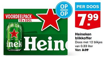 Aanbiedingen Heineken blikkoffer - Heineken - Geldig van 13/09/2023 tot 19/09/2023 bij Hoogvliet