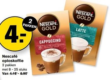 Aanbiedingen Nescafé oploskoffie - Nescafe - Geldig van 13/09/2023 tot 19/09/2023 bij Hoogvliet