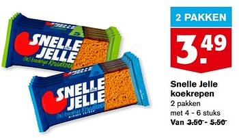 Aanbiedingen Snelle jelle koekrepen - Snelle Jelle - Geldig van 13/09/2023 tot 19/09/2023 bij Hoogvliet