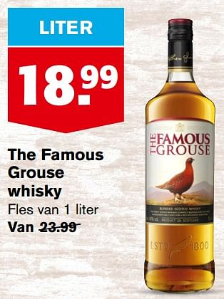 Aanbiedingen The famous grouse whisky - The Famous Grouse - Geldig van 13/09/2023 tot 19/09/2023 bij Hoogvliet