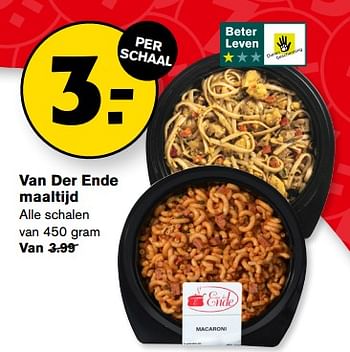 Aanbiedingen Van der ende maaltijd - Van der Ende - Geldig van 13/09/2023 tot 19/09/2023 bij Hoogvliet