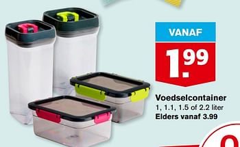 Aanbiedingen Voedselcontainer - Huismerk - Hoogvliet - Geldig van 13/09/2023 tot 19/09/2023 bij Hoogvliet