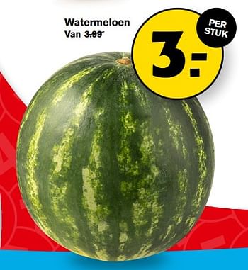Aanbiedingen Watermeloen - Huismerk - Hoogvliet - Geldig van 13/09/2023 tot 19/09/2023 bij Hoogvliet