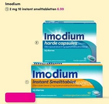 Aanbiedingen Imodium 2 mg 10 instant smelttabletten - Imodium - Geldig van 11/09/2023 tot 24/09/2023 bij da