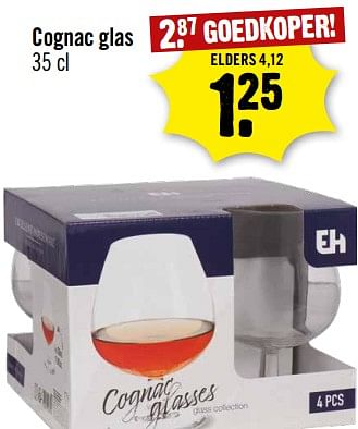 Aanbiedingen Cognac glas - Huismerk - Dirk III - Geldig van 13/09/2023 tot 19/09/2023 bij Dirk III
