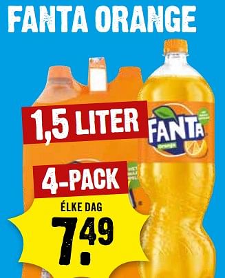 Aanbiedingen Fanta orange - Fanta - Geldig van 13/09/2023 tot 19/09/2023 bij Dirk III