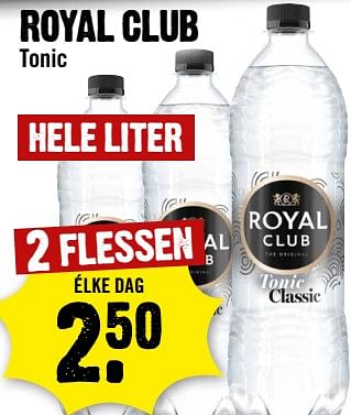 Aanbiedingen Royal club tonic - Royal Club - Geldig van 13/09/2023 tot 19/09/2023 bij Dirk III