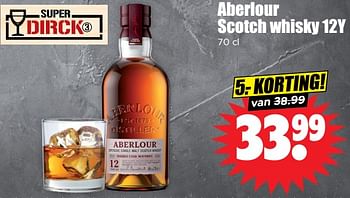 Aanbiedingen Aberlour scotch whisky 12y - Aberlour - Geldig van 13/09/2023 tot 20/09/2023 bij Lekker Doen