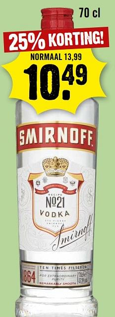 Aanbiedingen Smirnoff - Smirnoff - Geldig van 13/09/2023 tot 19/09/2023 bij Dirk III