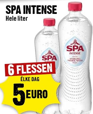 Aanbiedingen Spa intense hele liter - Spa - Geldig van 13/09/2023 tot 19/09/2023 bij Dirk III