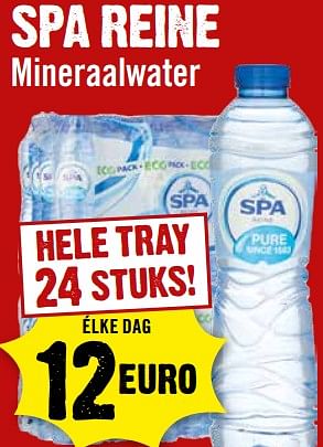 Aanbiedingen Spa reine mineraalwater - Spa - Geldig van 13/09/2023 tot 19/09/2023 bij Dirk III