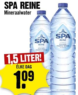 Aanbiedingen Spa reine mineraalwater - Spa - Geldig van 13/09/2023 tot 19/09/2023 bij Dirk III