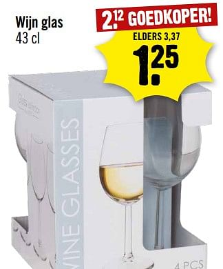 Aanbiedingen Wijn glas - Huismerk - Dirk III - Geldig van 13/09/2023 tot 19/09/2023 bij Dirk III