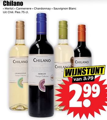 Aanbiedingen Chilano - Rode wijnen - Geldig van 13/09/2023 tot 20/09/2023 bij Lekker Doen