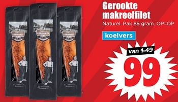 Aanbiedingen Gerookte makreelfilet - Huismerk - Dirk - Geldig van 13/09/2023 tot 20/09/2023 bij Lekker Doen