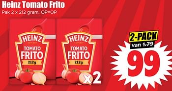Aanbiedingen Heinz tomato frito - Heinz - Geldig van 13/09/2023 tot 20/09/2023 bij Lekker Doen