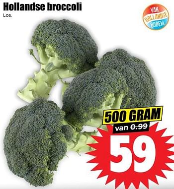 Aanbiedingen Hollandse broccoli - Huismerk - Dirk - Geldig van 13/09/2023 tot 20/09/2023 bij Lekker Doen