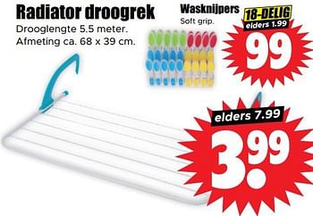Aanbiedingen Radiator droogrek - Huismerk - Dirk - Geldig van 13/09/2023 tot 20/09/2023 bij Lekker Doen