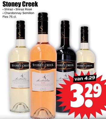 Aanbiedingen Stoney creek - Witte wijnen - Geldig van 13/09/2023 tot 20/09/2023 bij Lekker Doen
