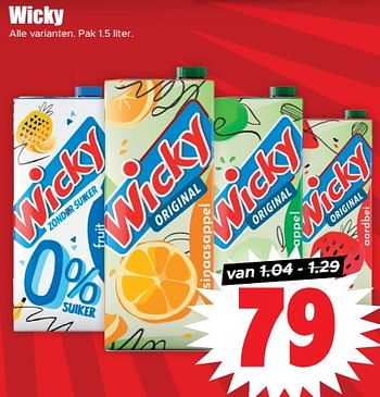 Aanbiedingen Wicky - Wicky - Geldig van 13/09/2023 tot 20/09/2023 bij Lekker Doen