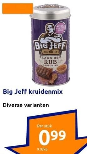 Aanbiedingen Big jeff kruidenmix - Big Jeff - Geldig van 13/09/2023 tot 19/09/2023 bij Action