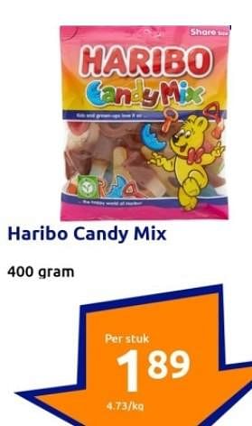 Aanbiedingen Haribo candy mix - Haribo - Geldig van 13/09/2023 tot 19/09/2023 bij Action